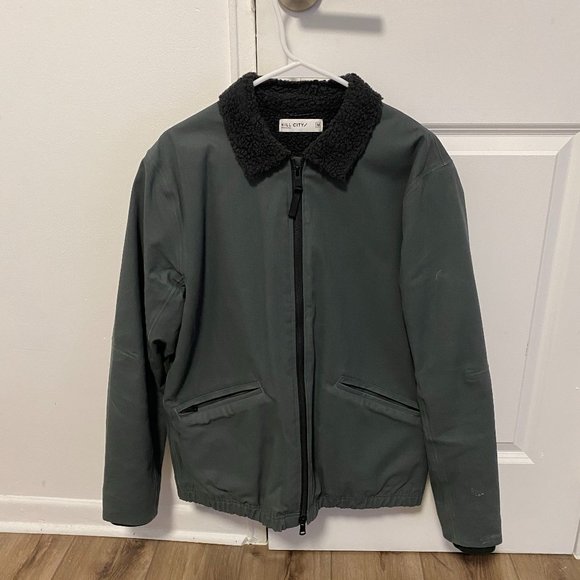 Hill City Other - Hill City Thermal Light Hooded Fleece Dark Green